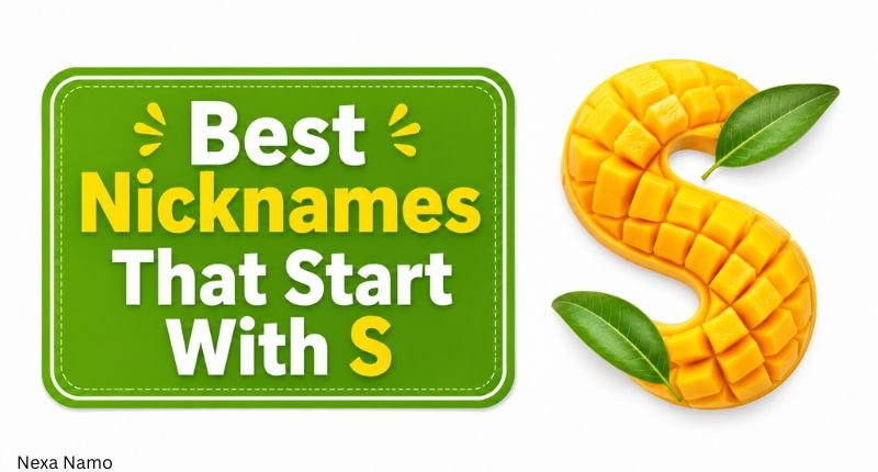 Best Nicknames That Start With S with a mango-style letter S
