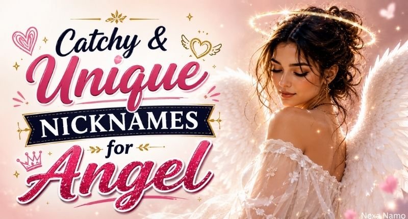 Catchy and Unique Nicknames for Angel with a beautiful angel wings design