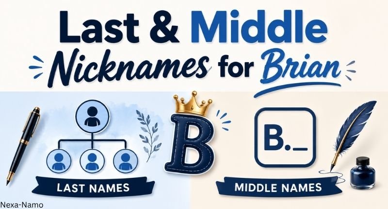 Last and Middle Nicknames for Brian
