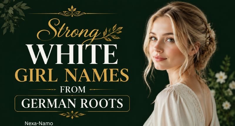 Strong white girl names from German roots with elegant feminine design