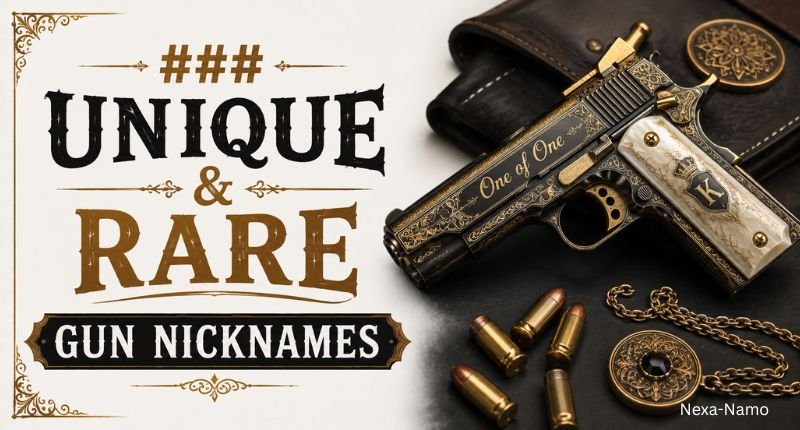 Ornately engraved handgun representing unique and rare gun nicknames.