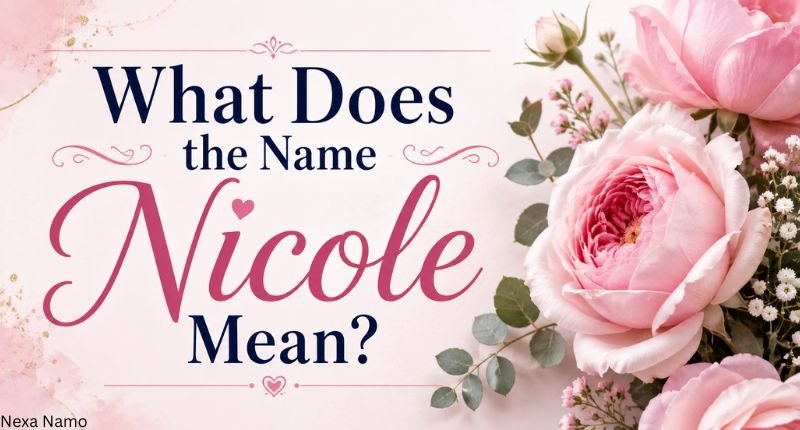 What does the name Nicole mean with a feminine floral name meaning design