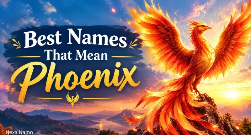Best Names That Mean Phoenix – majestic phoenix representing rebirth, fire, strength, and renewal