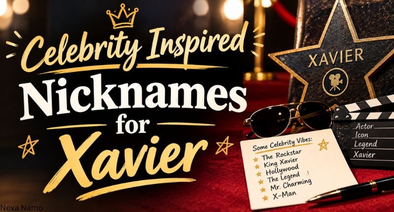 Celebrity Inspired Nicknames for Xavier featuring stylish, cool, and famous-inspired nickname ideas