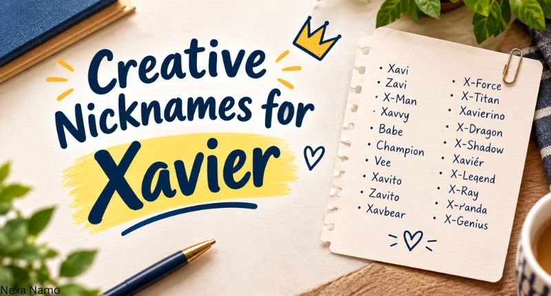 Creative nicknames for Xavier with unique and playful name ideas