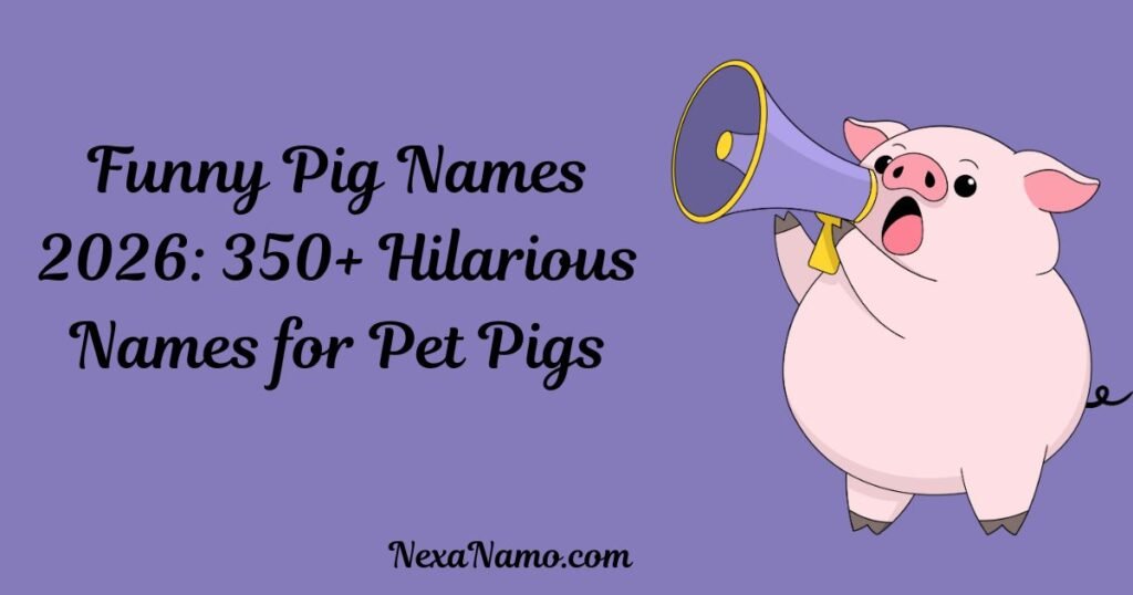 Funny Pig Names 2026: 350+ Hilarious Names for Pet Pigs